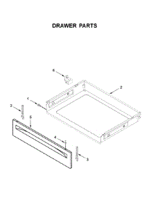 Drawer Parts parts for Amana Electric Range YACR4503SFW5 from AppliancePartsPros.com