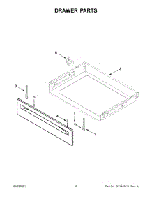 Drawer Parts parts for Amana Electric Range YACR4503SFW6 from AppliancePartsPros.com