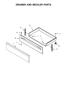 Drawer And Broiler Parts parts for Amana Electric Range YAER6303MFS1 from AppliancePartsPros.com
