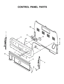 Control Panel Parts parts for Amana Electric Range YAER6303MFS2 from AppliancePartsPros.com