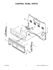 Control Panel Parts parts for Amana Electric Range YAER6303MFS3 from AppliancePartsPros.com