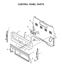 Control Panel Parts parts for Amana Electric Range YAER6303MFW1 from AppliancePartsPros.com