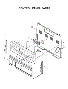 Control Panel Parts parts for Amana Electric Range YAER6603SFS2 from AppliancePartsPros.com