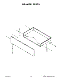 Drawer Parts parts for Amana Electric Range YAER6603SFW3 from AppliancePartsPros.com