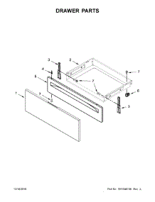 Drawer Parts parts for Amana Electric Range YAES6603SFS0 from AppliancePartsPros.com