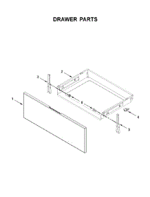 Drawer Parts parts for Amana Electric Range YAES6603SFS2 from AppliancePartsPros.com