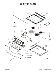 Cooktop Parts parts for Amana Electric Range YAES6603SFS5 from AppliancePartsPros.com