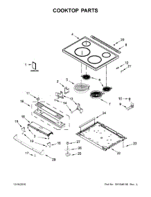 Cooktop Parts parts for Amana Electric Range YAES6603SFW0 from AppliancePartsPros.com