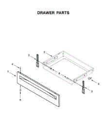 Drawer Parts parts for Amana Electric Range YAES6603SFW2 from AppliancePartsPros.com