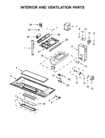 Interior And Ventilation Parts parts for Amana Microwave/Hood Combo YAMV1160VAS7 from AppliancePartsPros.com