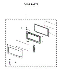 Door Parts parts for Amana Microwave/Hood Combo YAMV1160VAW7 from AppliancePartsPros.com