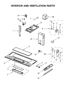 Interior And Ventilation Parts parts for Amana Microwave/Hood Combo YAMV2307PFS2 from AppliancePartsPros.com