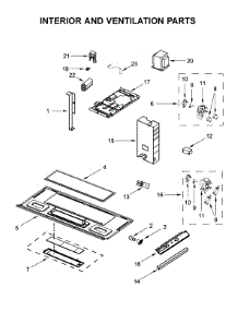 Interior And Ventilation Parts parts for Amana Microwave/Hood Combo YAMV2307PFS3 from AppliancePartsPros.com