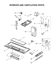 Interior And Ventilation Parts parts for Amana Microwave/Hood Combo YAMV2307PFW1 from AppliancePartsPros.com