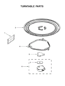 Turntable Parts parts for Amana Microwave/Hood Combo YAMV2307PFW1 from AppliancePartsPros.com