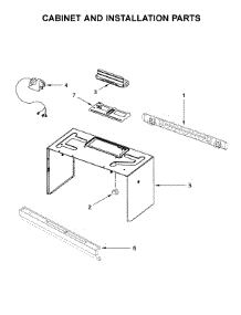 Cabinet And Installation Parts parts for Amana Microwave/Hood Combo YAMV2307PFW1 from AppliancePartsPros.com
