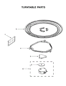 Turntable Parts parts for Amana Microwave/Hood Combo YAMV2307PFW3 from AppliancePartsPros.com
