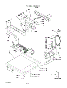 Top And Console Parts parts for Crosley Dryer YCED8990XW0 from AppliancePartsPros.com