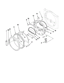 Door Parts parts for Crosley Dryer YCED8990XW0 from AppliancePartsPros.com