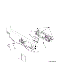 Controls & Backsplash parts for Ge Dryer YFD45ESSM1WW from AppliancePartsPros.com