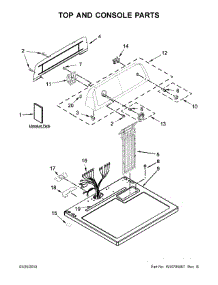 Top And Console Parts parts for Inglis Dryer YIED4671EW0 from AppliancePartsPros.com