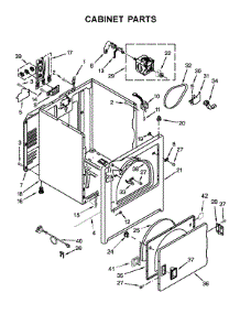 Cabinet Parts parts for Inglis Dryer YIED4671EW0 from AppliancePartsPros.com