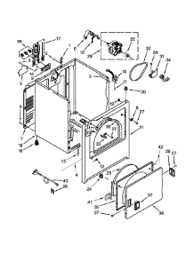 Cabinet Parts parts for Inglis Dryer YIED4671EW1 from AppliancePartsPros.com