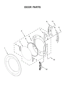 Door Parts parts for Inglis Dryer YIED5900HW0 from AppliancePartsPros.com