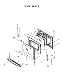 Door Parts parts for Ikea Electric Range YIER660GS0 from AppliancePartsPros.com