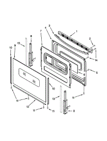Door Parts parts for Ikea Electric Range YIES350XW2 from AppliancePartsPros.com