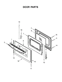 Door Parts parts for Ikea Electric Range YIES360GW0 from AppliancePartsPros.com