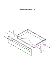 Drawer Parts parts for Ikea Electric Range YIES360GW0 from AppliancePartsPros.com