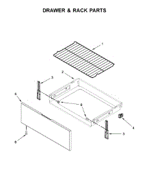 Drawer & Rack Parts parts for Ikea Electric Range YIES426AS1 from AppliancePartsPros.com
