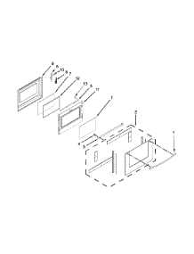 Lower Door Parts parts for Ikea Electric Range YIES900DS02 from AppliancePartsPros.com