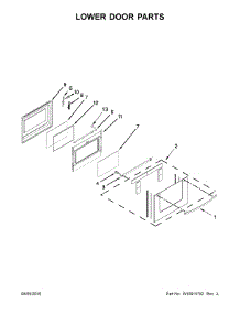 Lower Door Parts parts for Ikea Electric Range YIES900DS03 from AppliancePartsPros.com
