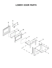 Lower Door Parts parts for Ikea Electric Range YIES900DS04 from AppliancePartsPros.com