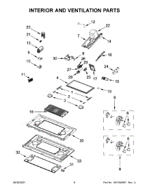Interior And Ventilation Parts parts for Jenn-Air Microwave/Hood Combo YJMV9196CS6 from AppliancePartsPros.com