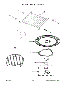 Turntable Parts parts for Jenn-Air Microwave/Hood Combo YJMV9196CS6 from AppliancePartsPros.com