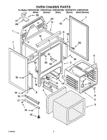 Oven Chassis Parts parts for Kitchenaid Electric Range YKERC507HA0 from AppliancePartsPros.com