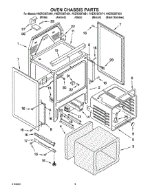 Oven Chassis Parts parts for Kitchenaid Electric Range YKERC507HT1 from AppliancePartsPros.com