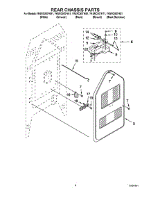 Rear Chassis Parts parts for Kitchenaid Electric Range YKERC507HT1 from AppliancePartsPros.com