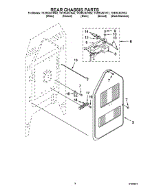Rear Chassis Parts parts for Kitchenaid Electric Range YKERC507HW2 from AppliancePartsPros.com