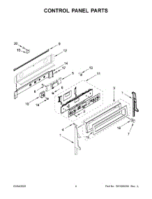 Control Panel Parts parts for Kitchenaid Electric Range YKFED500EBS5 from AppliancePartsPros.com