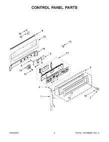 Control Panel Parts parts for Kitchenaid Electric Range YKFED500ESS5 from AppliancePartsPros.com