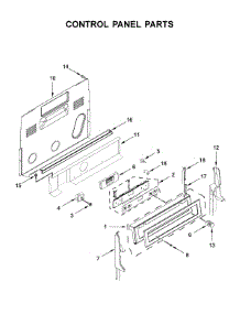 Control Panel Parts parts for Kitchenaid Electric Range YKFEG500EBS3 from AppliancePartsPros.com