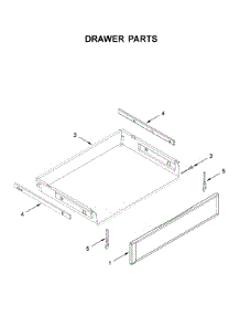 Drawer Parts parts for Kitchenaid Electric Range YKFEG500EBS3 from AppliancePartsPros.com