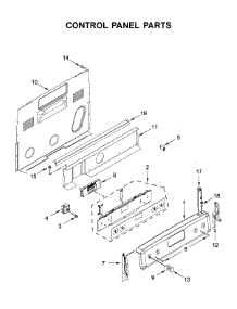Control Panel Parts parts for Kitchenaid Electric Range YKFEG500EBS4 from AppliancePartsPros.com