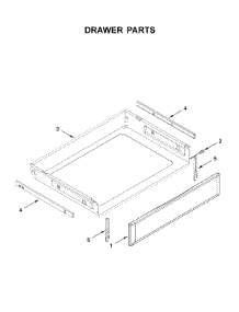 Drawer Parts parts for Kitchenaid Electric Range YKFEG500EBS4 from AppliancePartsPros.com