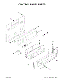 Control Panel Parts parts for Kitchenaid Electric Range YKFEG500EBS8 from AppliancePartsPros.com