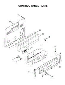 Control Panel Parts parts for Kitchenaid Electric Range YKFEG500ESS4 from AppliancePartsPros.com